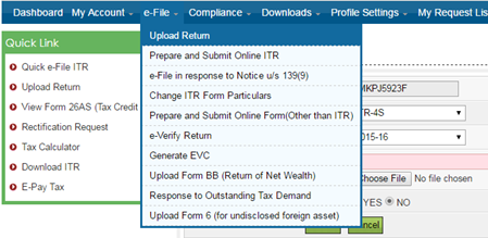 How-to-upload-Income-Tax-Return-by-using-DSC Step 4 image